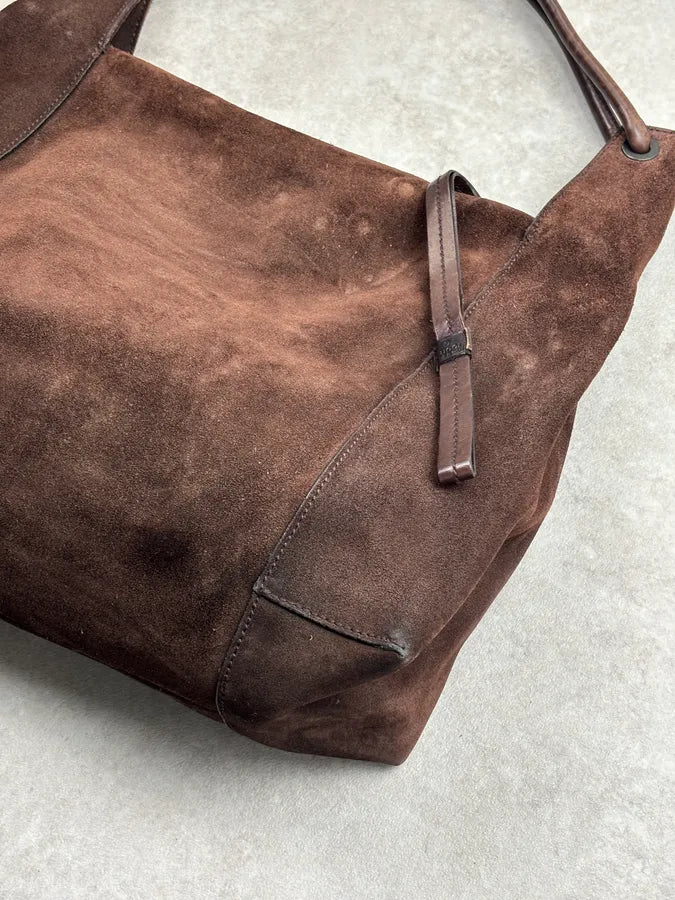 SS1999 Gucci Brown Suede Shoulder Bag by Tom Ford HZeihhV 8