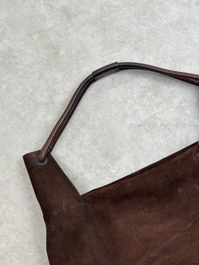 SS1999 Gucci Brown Suede Shoulder Bag by Tom Ford HZeihhV 5