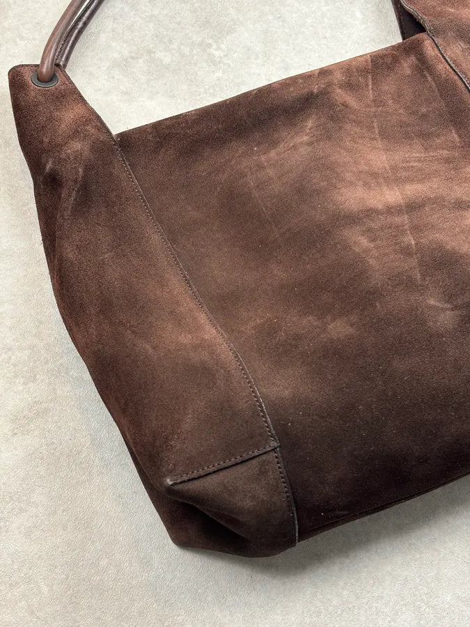 SS1999 Gucci Brown Suede Shoulder Bag by Tom Ford HZeihhV 13