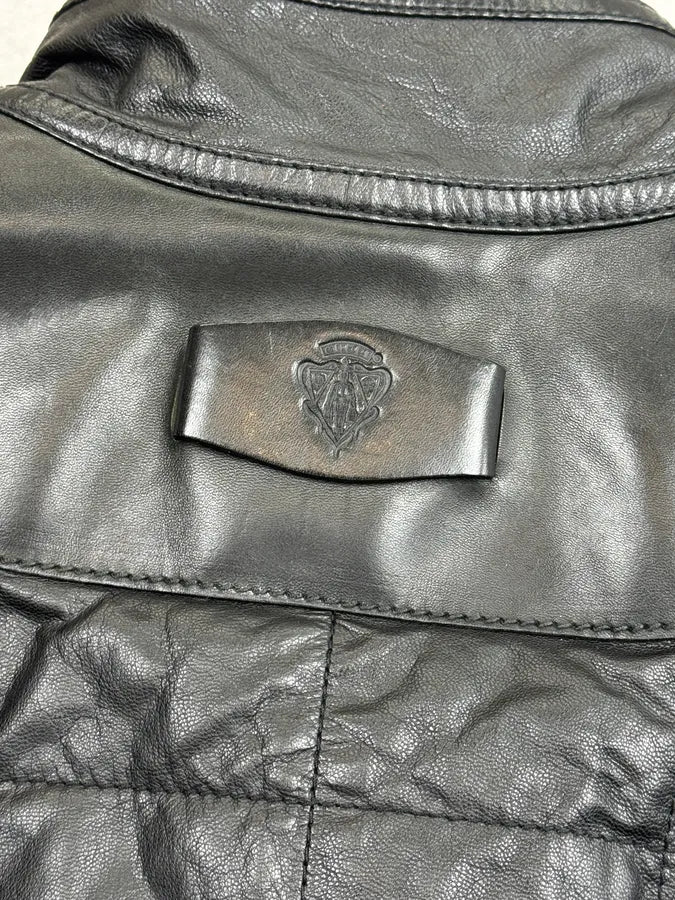 2000s Gucci Black Technical Quilted Leather Jacket QhUMhiT 12