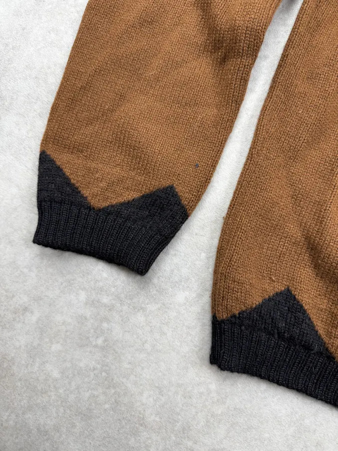 2010s Gucci Brown Wool Cashmere Fair Isle Sweater UxRyjGt 7