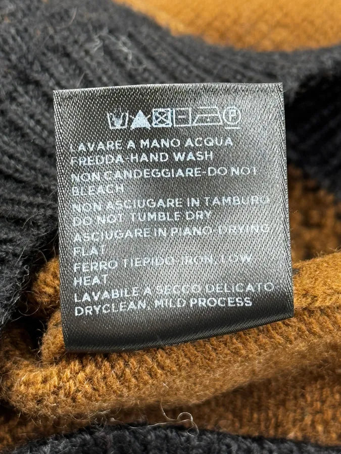 2010s Gucci Brown Wool Cashmere Fair Isle Sweater UxRyjGt 10