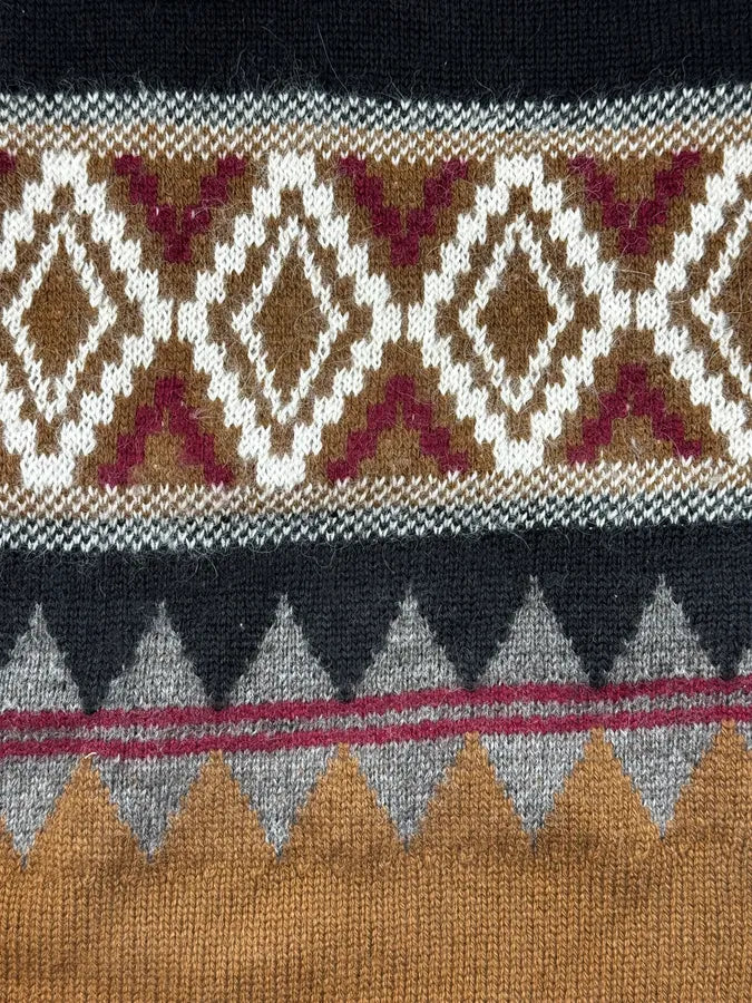 2010s Gucci Brown Wool Cashmere Fair Isle Sweater UxRyjGt 6