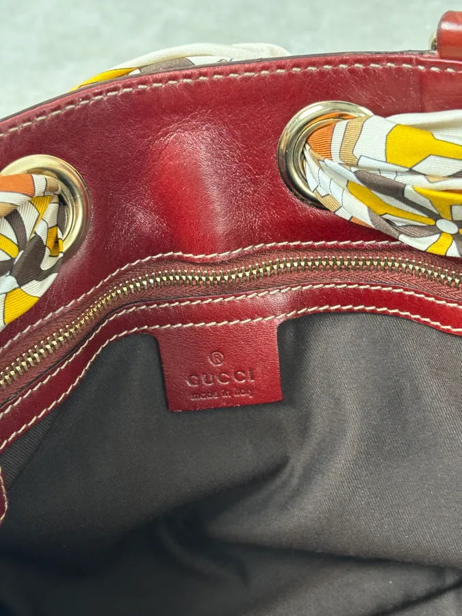 Gucci Burgundy Embroidered Beaded Canvas 85th Anniversary Positano Tote Bag NnaNoEW 15