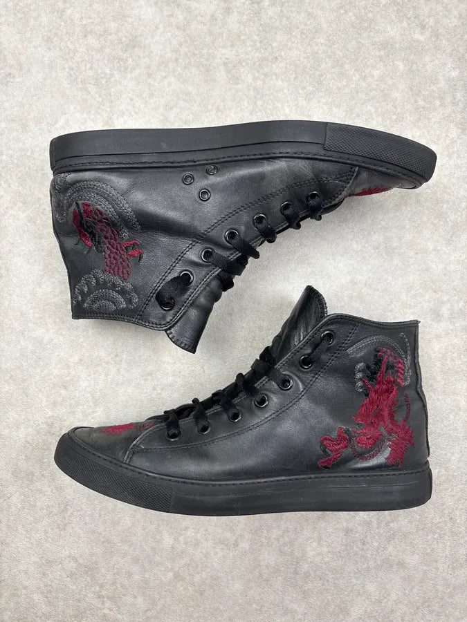 SS2001 Gucci Dragon Black High Sneakers by Tom Ford gGIEwqh 3