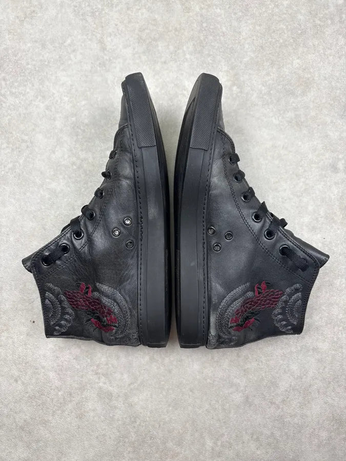 SS2001 Gucci Dragon Black High Sneakers by Tom Ford gGIEwqh 4