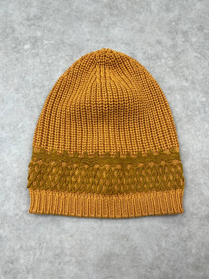Gucci Cable Knit Yellow Mustard Beanie rDsyTnA 0