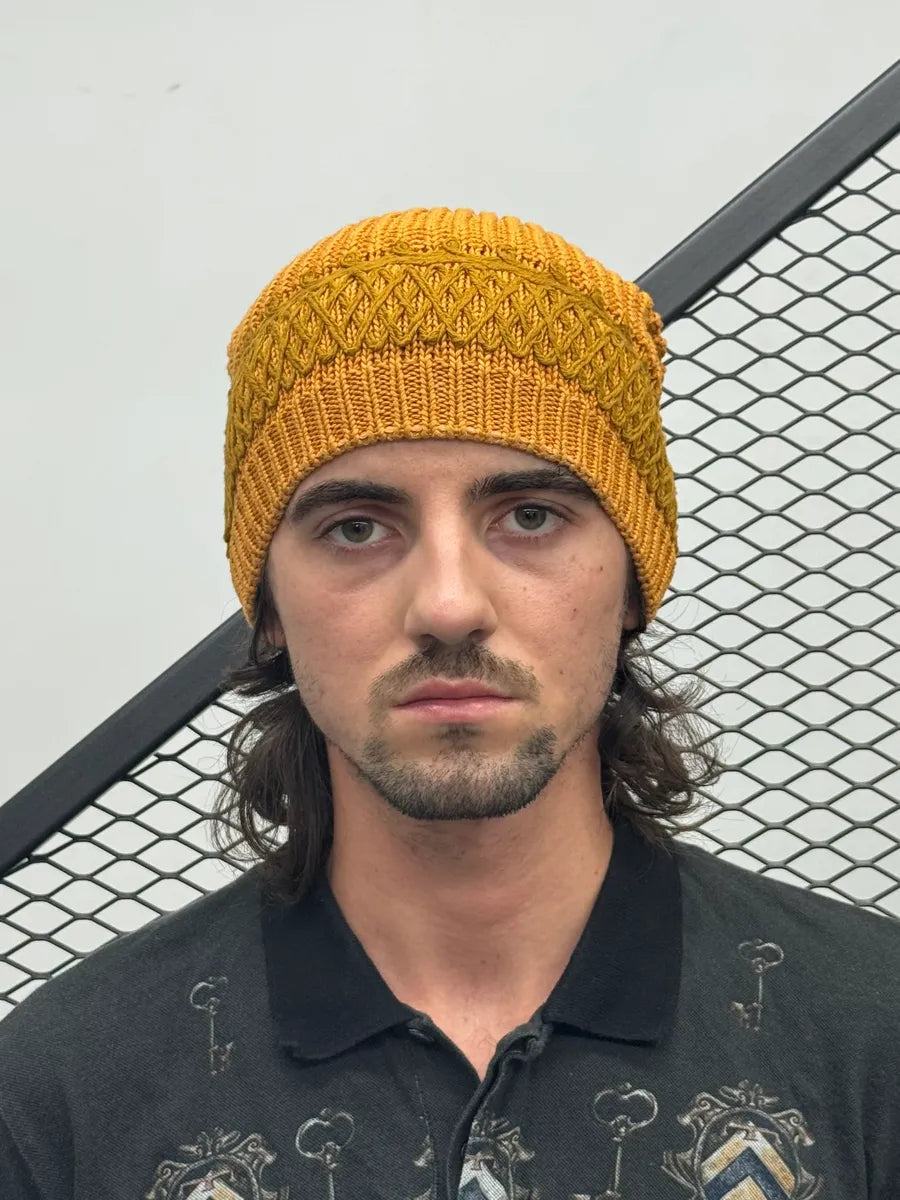 Gucci Cable Knit Yellow Mustard Beanie rDsyTnA 2