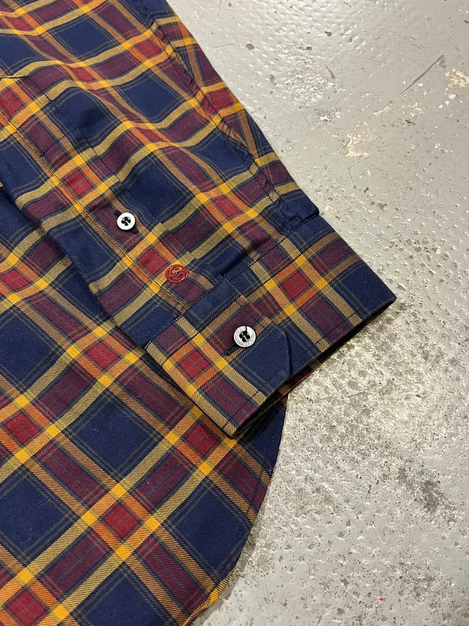 Gucci Checkered Bordeaux & Navy Shirt OKviwPw 6