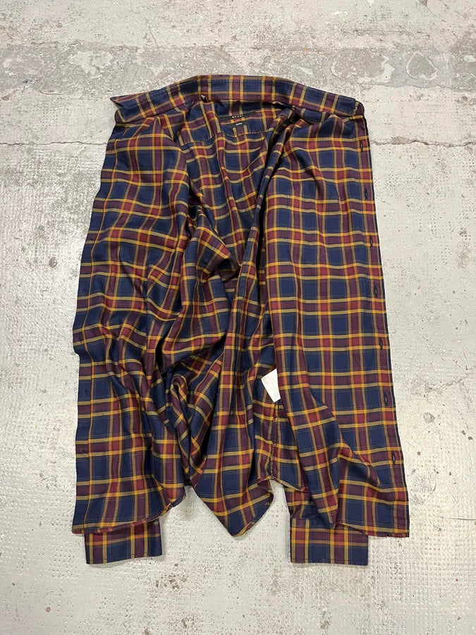 Gucci Checkered Bordeaux & Navy Shirt OKviwPw 8