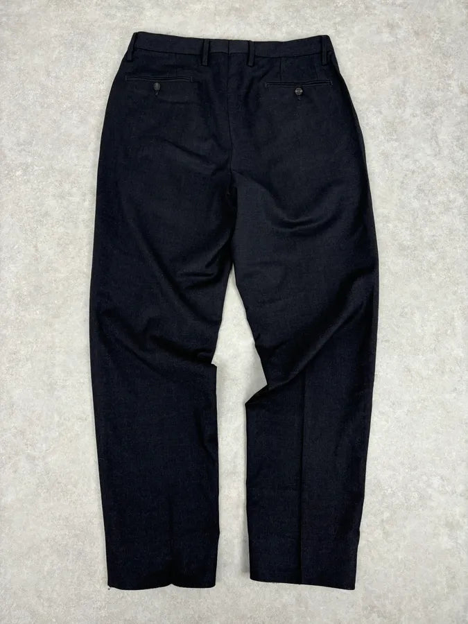 Gucci Classy Navy Wool Tailored Pants EGSgQDU 5