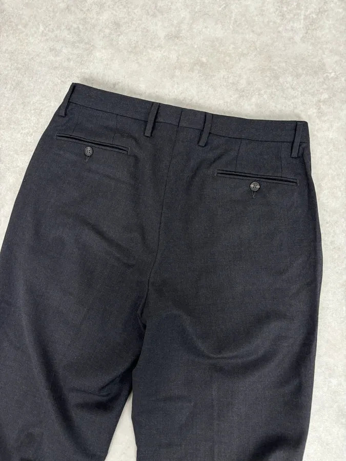 Gucci Classy Navy Wool Tailored Pants EGSgQDU 6