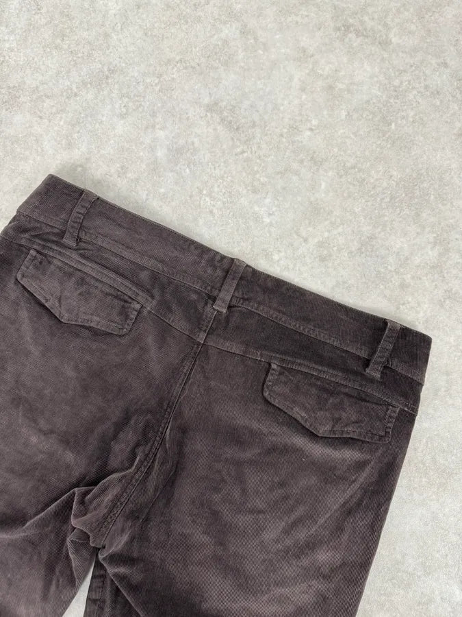 AW2002 Gucci Cozy Brown Velvet Pants by Tom Ford YxMNDaz 7