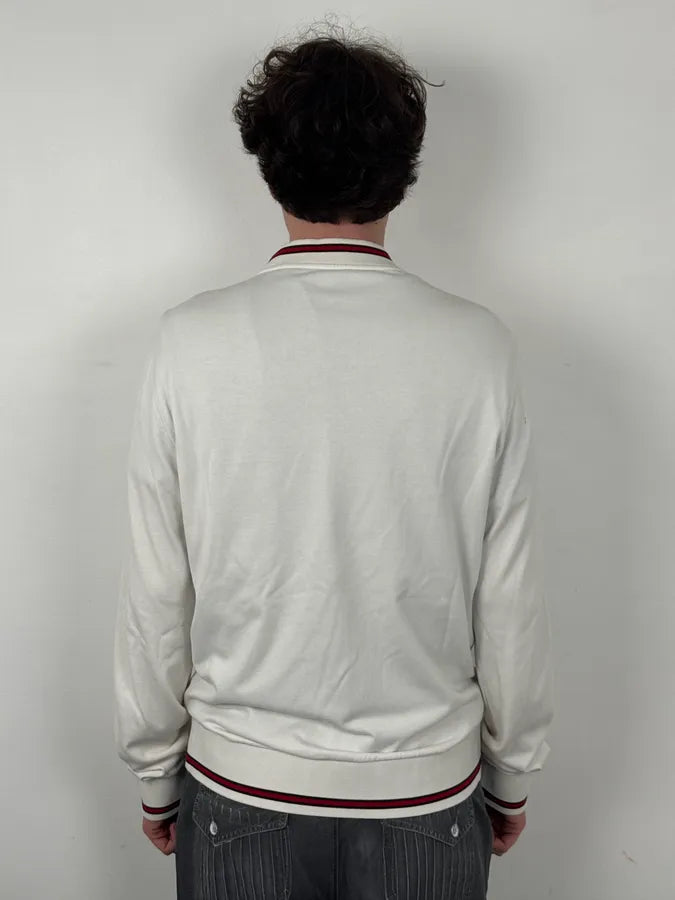 SS2008 Gucci White Signature Zip-Up Sweater by Frida Giannini eLXAfdo 2