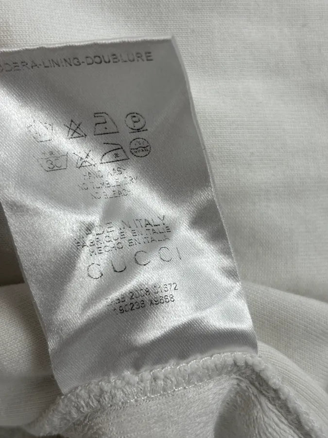 SS2008 Gucci White Signature Zip-Up Sweater by Frida Giannini eLXAfdo 13