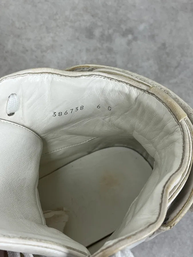 Gucci double G Cream Leather High-Top Sneakers JeAyaXd 10