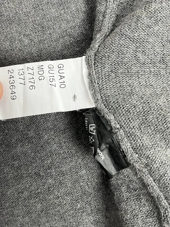 AW2010 Gucci Dark Grey Wool Embroidered Logo Zip-up Sweater JgbDNDp 11