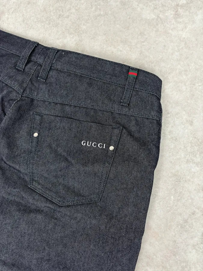 Gucci Dark Grey Classy Straight-Leg Denim Jeans jDpZDqj 7