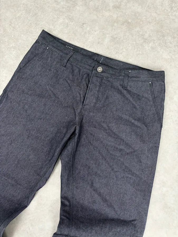 Gucci Dark Grey Classy Straight-Leg Denim Jeans jDpZDqj 4