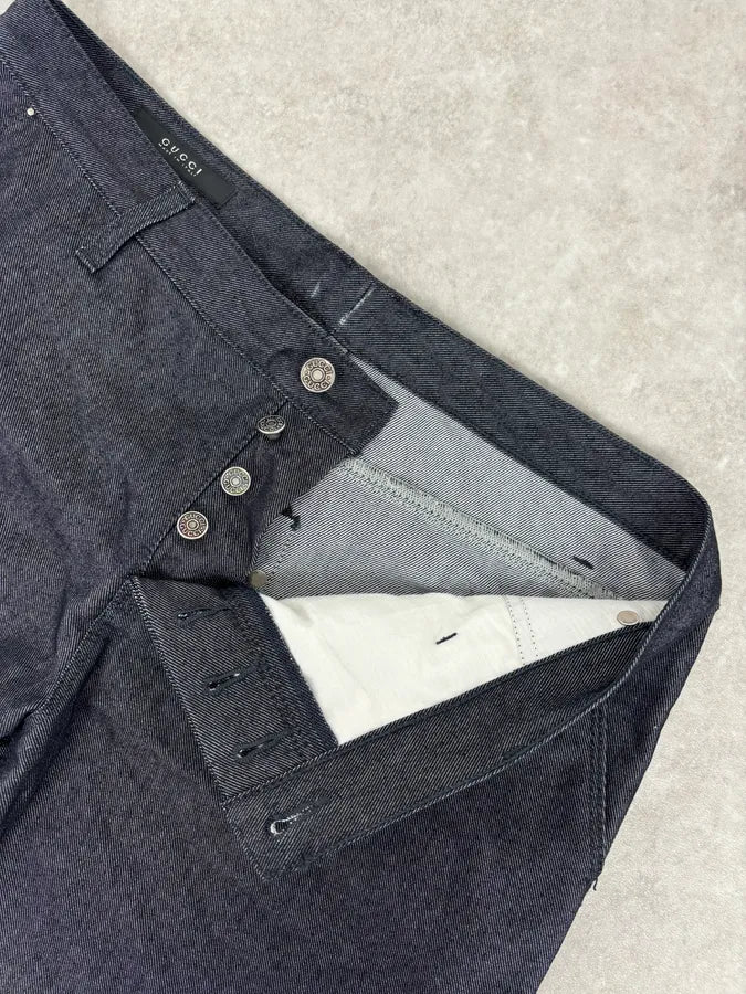 Gucci Dark Grey Classy Straight-Leg Denim Jeans jDpZDqj 8