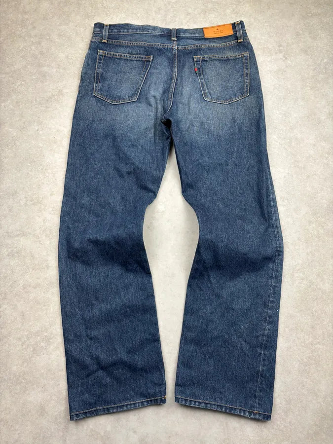 2000s Gucci Blue Regular Denim Jeans  ruiRRlT 5