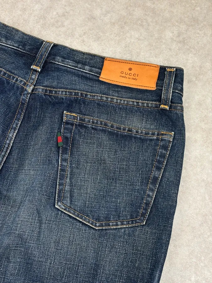 2000s Gucci Blue Regular Denim Jeans  ruiRRlT 7