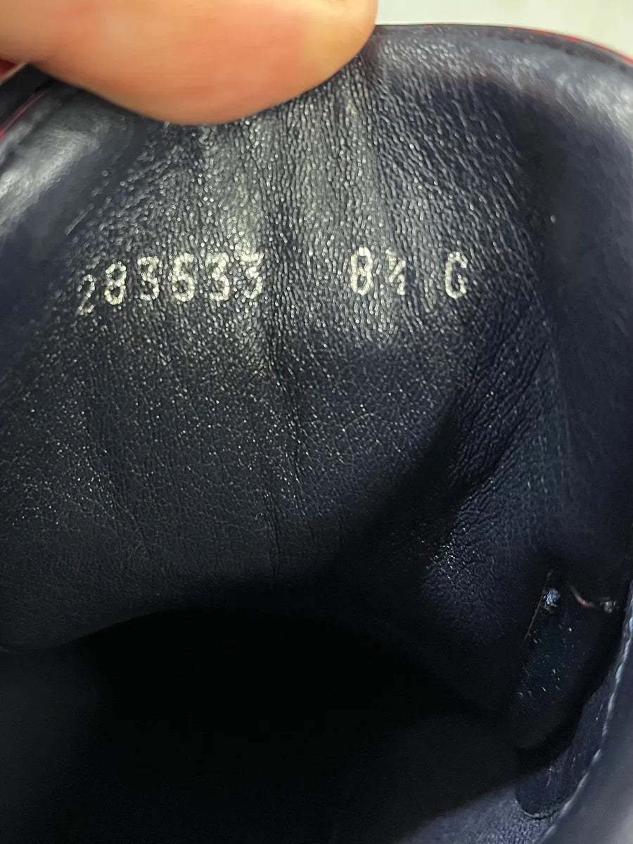 Gucci Eroded Red & Black Signature Shoes VJVTLUN 7