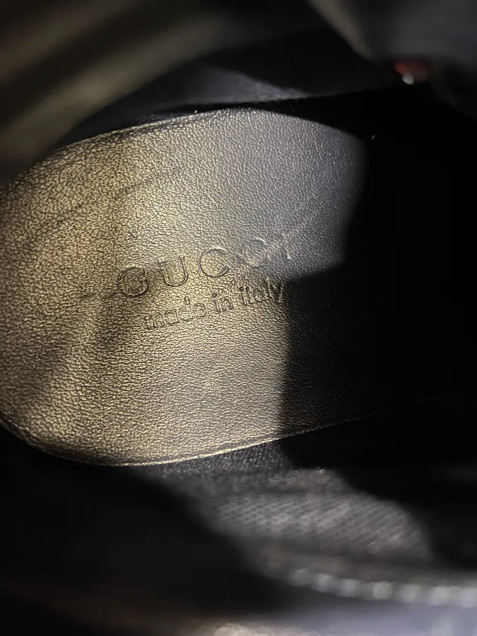 Gucci Eroded Red & Black Signature Shoes VJVTLUN 8