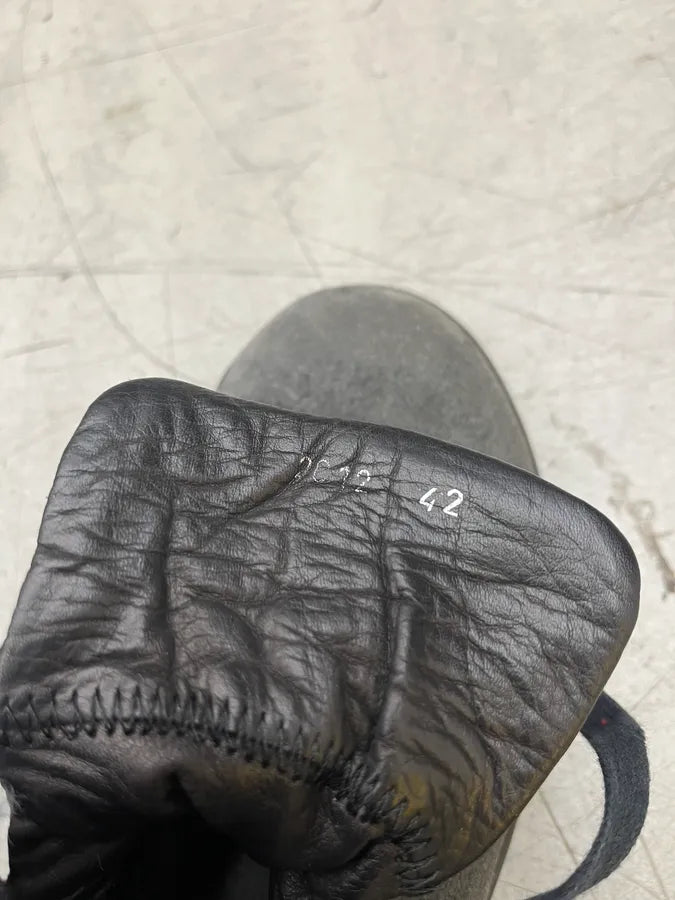 Gucci Fur-Lined Grey & Navy Suede Leather Boots QgGwZyP 7