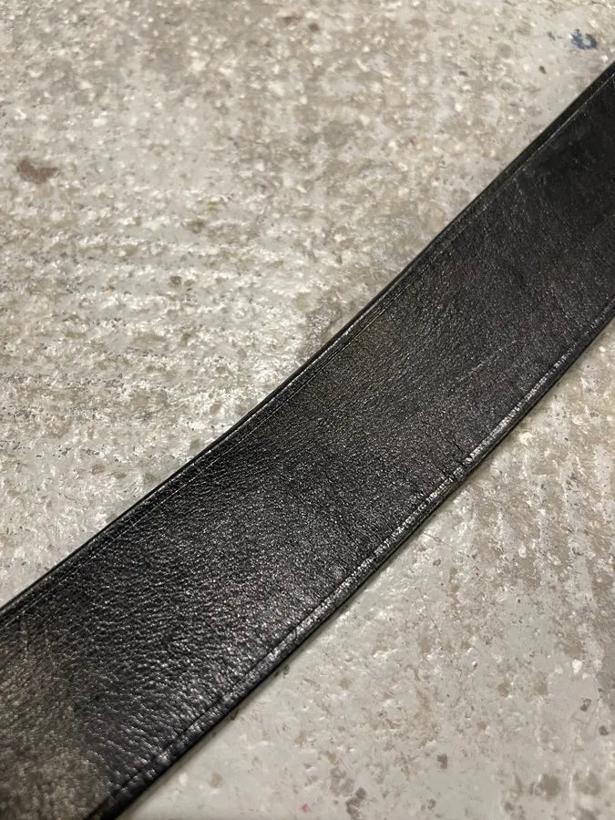 Gucci G Black Leather Belt (OS) 8