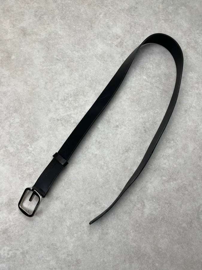 Gucci G-Buckle Black Leather Belt MOcDQHD 3