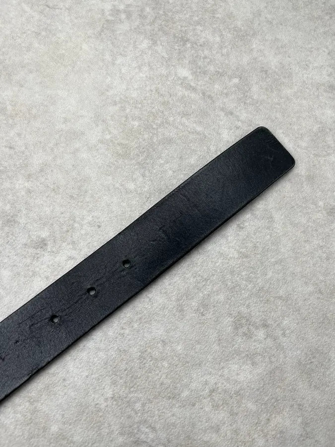 Gucci G-Buckle Black Leather Belt MOcDQHD 6