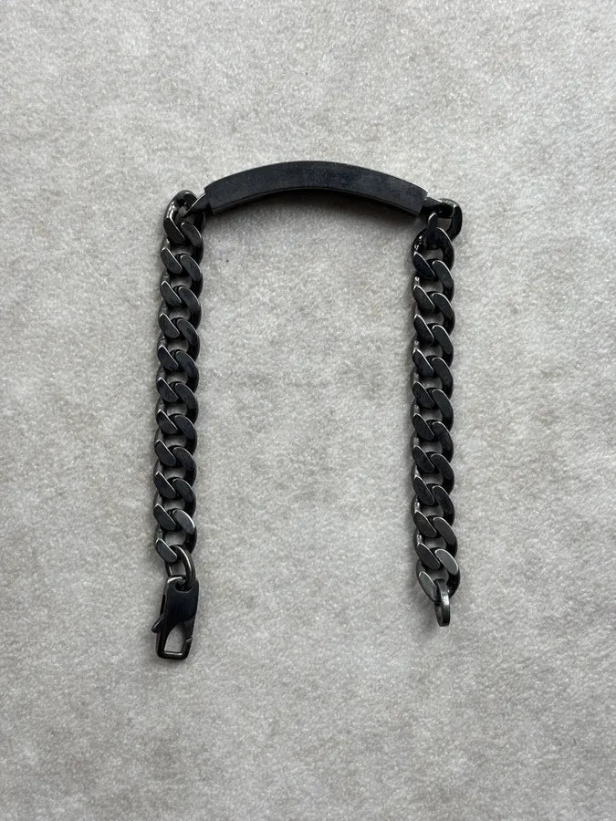 Gucci G Logo Black Silver Metal Bracelet BjKrqQv 9