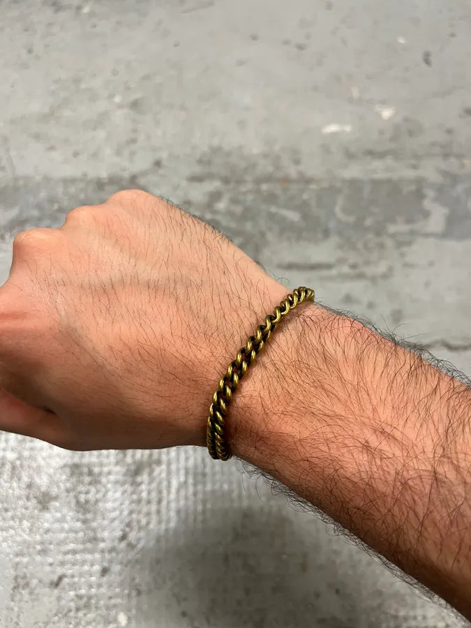 Gucci Gold Color Metal Chain Bracelet zLhcYMn 1