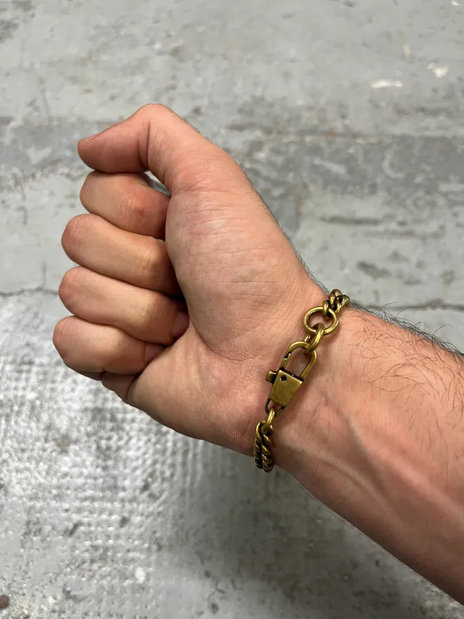 Gucci Gold Color Metal Chain Bracelet zLhcYMn 2