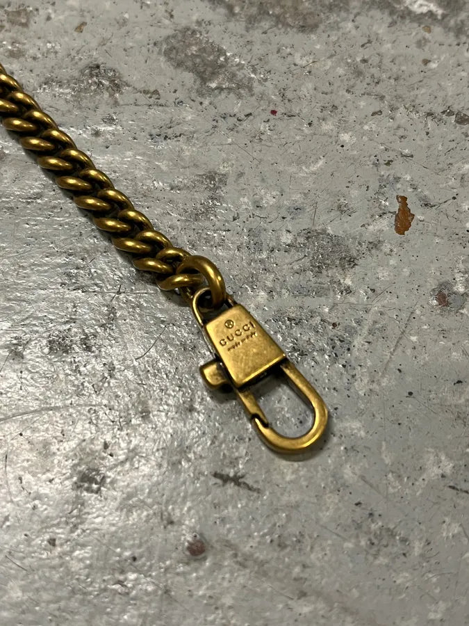 Gucci Gold Color Metal Chain Bracelet zLhcYMn 8