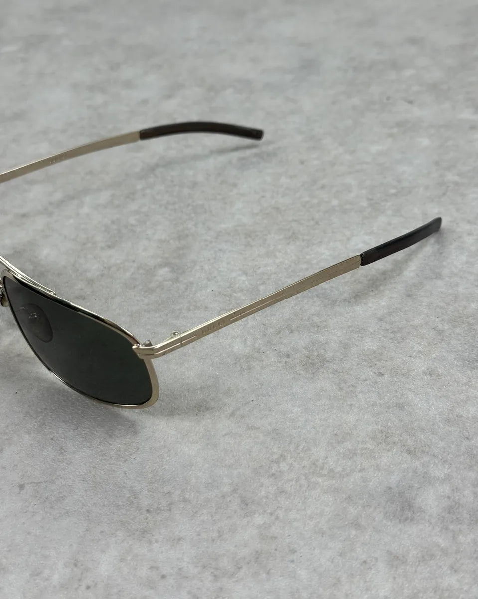 Gucci Gold Metal Sunglasses DjZAWjy 5