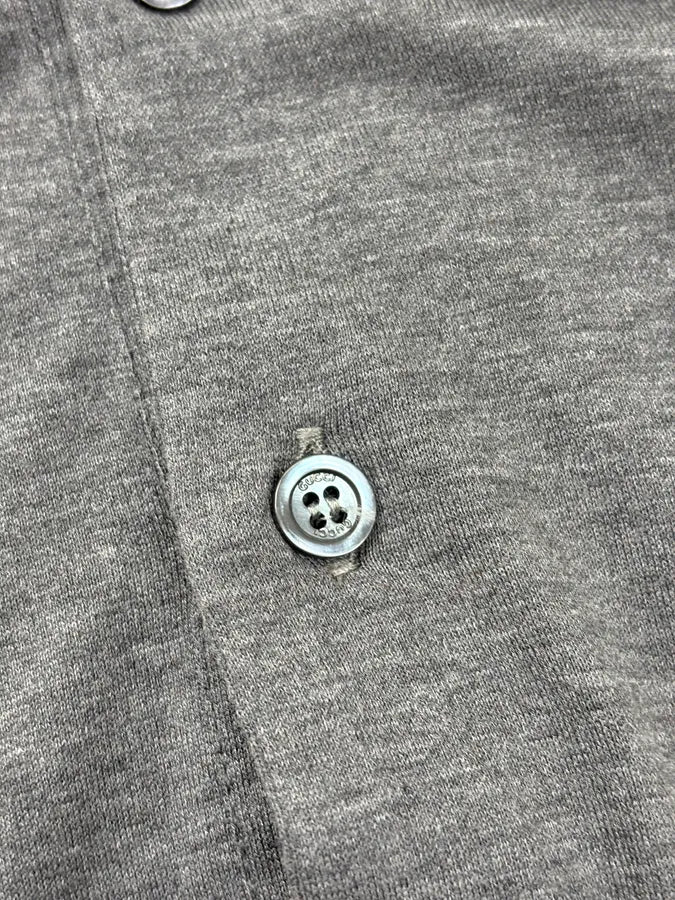 2010s Gucci Grey Embroidered Logo Polo NkLPbpX 7