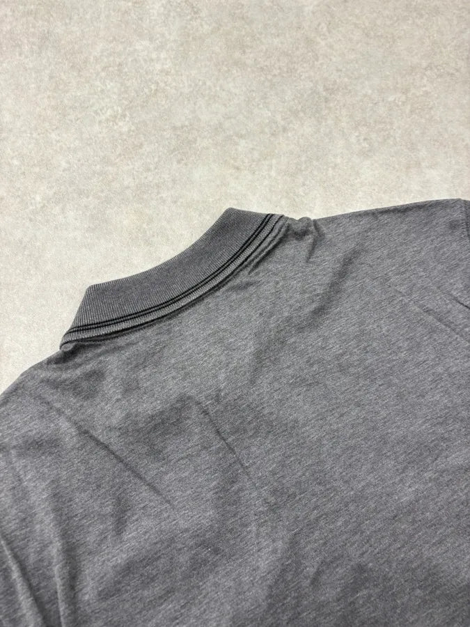 2010s Gucci Grey Embroidered Logo Polo NkLPbpX 8