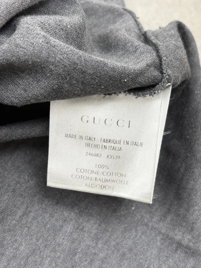 2010s Gucci Grey Embroidered Logo Polo NkLPbpX 10