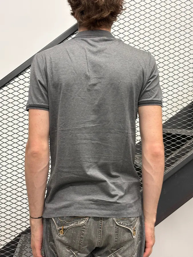 2010s Gucci Grey Embroidered Logo Polo NkLPbpX 2