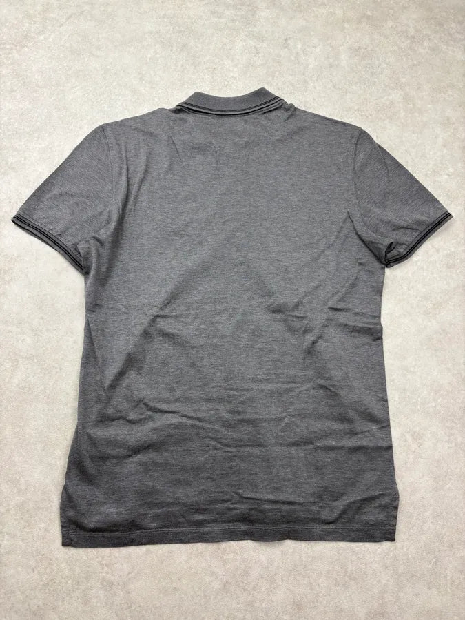 2010s Gucci Grey Embroidered Logo Polo NkLPbpX 5