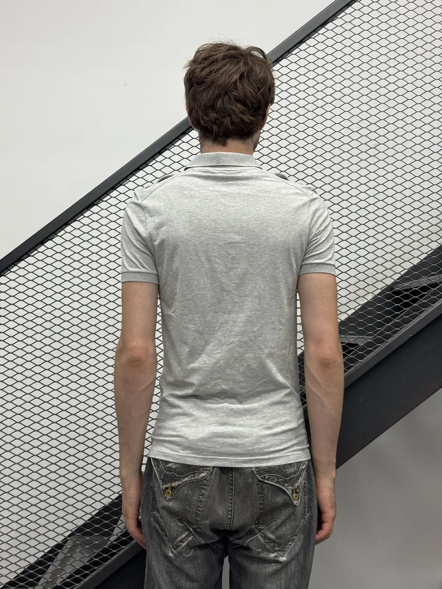 SS2008 Gucci Grey Flamingo Polo Shirt by Frida Giannini hAEGcIJ 2