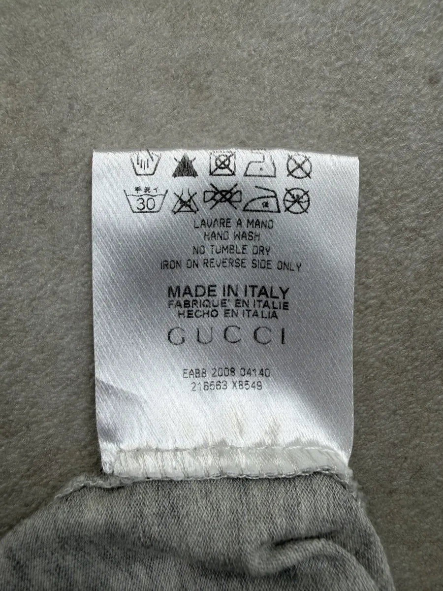 SS2008 Gucci Grey Flamingo Polo Shirt by Frida Giannini hAEGcIJ 6