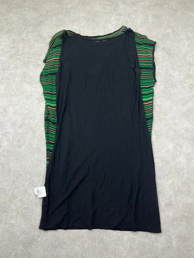 2010s Gucci Green Metallic Striped Knit Dress FDbozMe 6