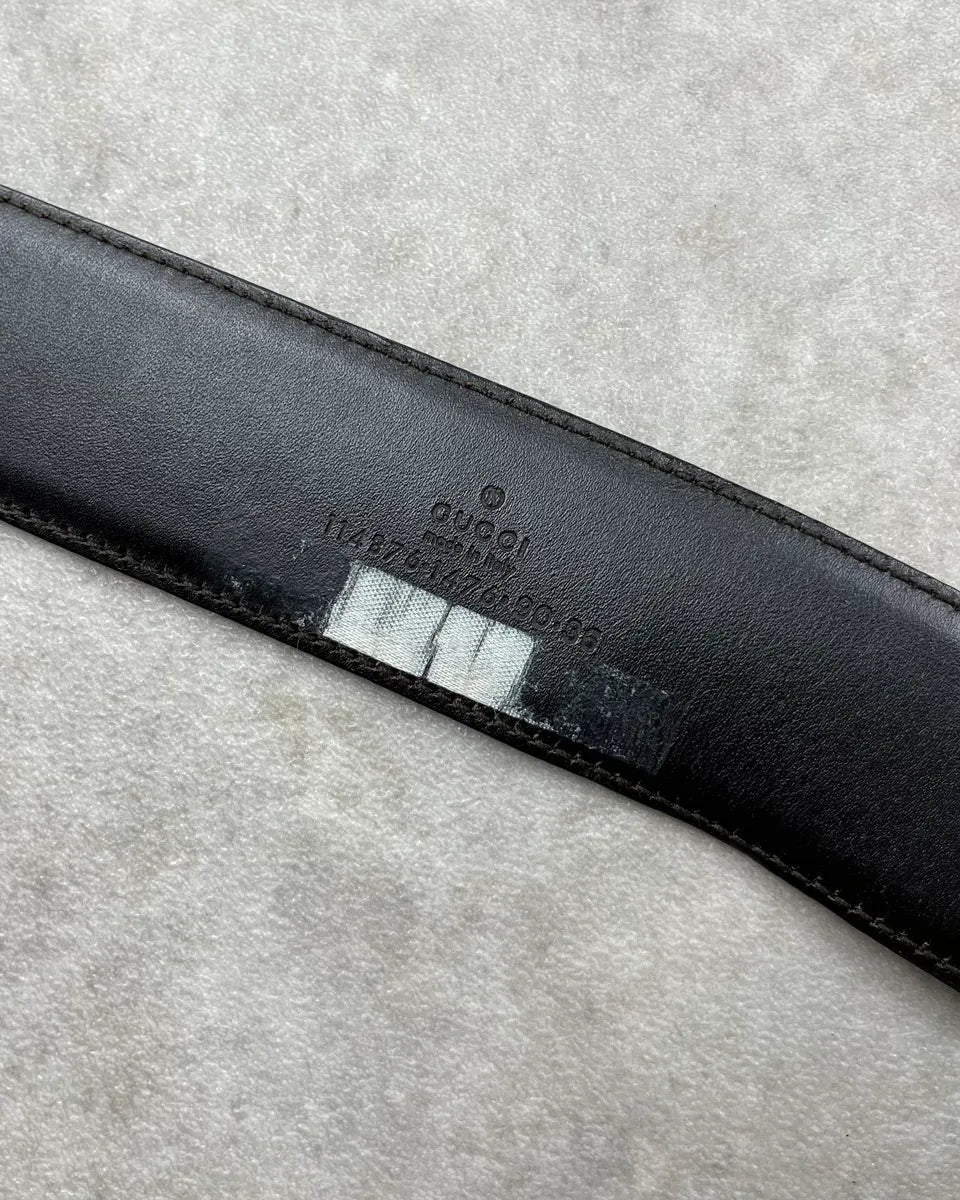 Gucci Green Python Interlocking Leather GG Belt yqBBakF 7