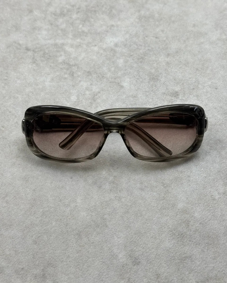 Gucci Grey Acetate Metallic Sunglasses EedhaVU 3