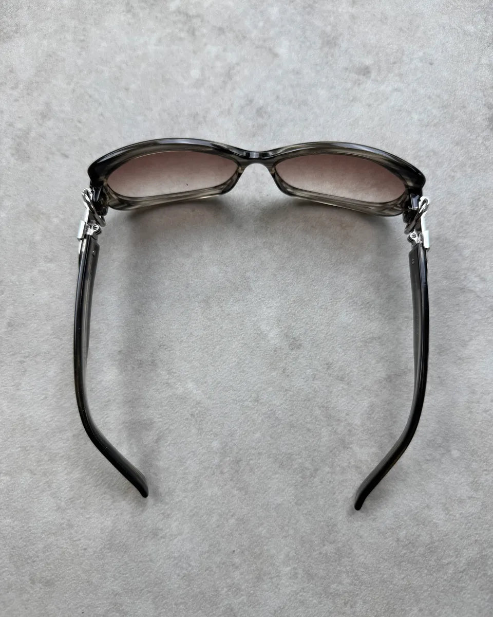 Gucci Grey Acetate Metallic Sunglasses EedhaVU 4