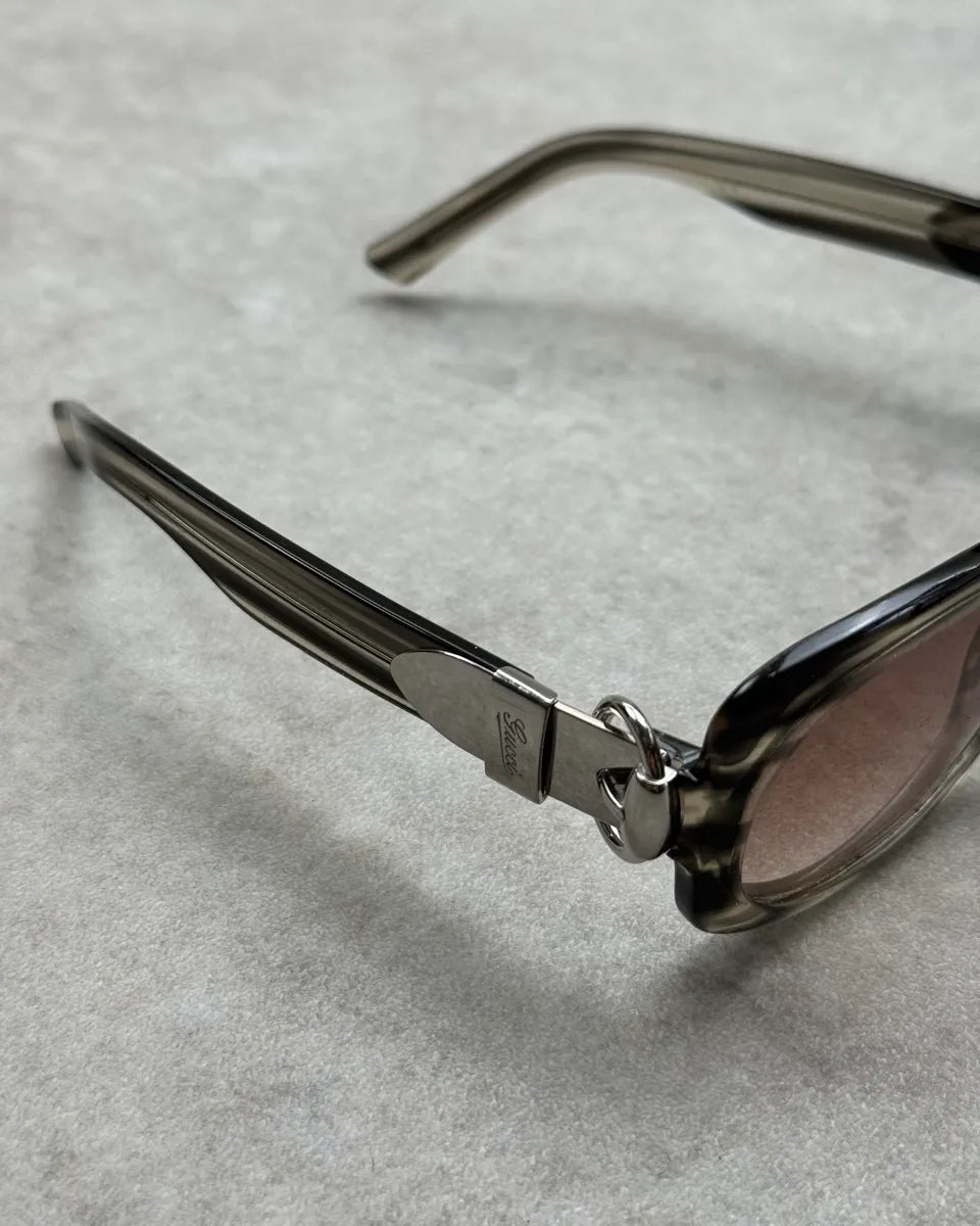 Gucci Grey Acetate Metallic Sunglasses EedhaVU 6