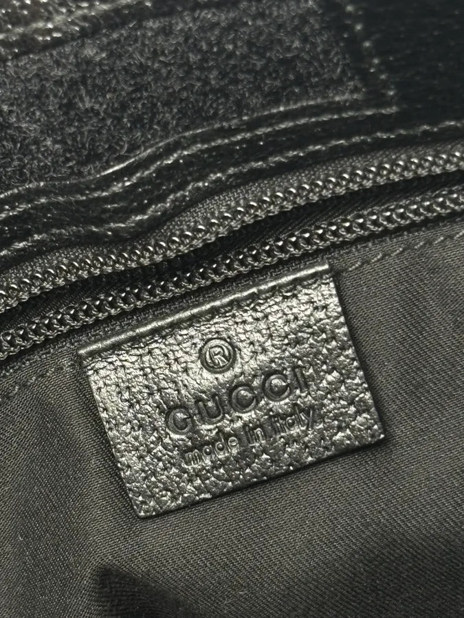 SS2003 Gucci Black Canvas Monogram Crossbody Bag XiJuHbI 12